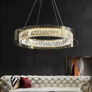 Axyaa Nordic Crystal Ceiling Pendant Lamps for Luxurious Living Room and Bedroom
