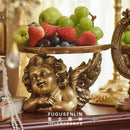 Axyaa European Gold Angel Copper Tray: Retro French Decor & Jewelry Display