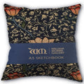 Axyaa Peach Leather Velvet Pillow Case Set - William Morris Design