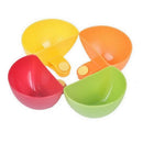 Axyaa Condiment Bowls - Set of 4 Dip Clip Sauce Dishes for Kitchen Gadget