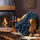 Axyaa Plush Faux Fur Reversible Throw Blanket Medium Weight Luxury Soft Bed Chair Blanket