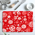 Axyaa Christmas Candy Dots Absorbent Mat - Antiskid Quick Dry Kitchen & Bathroom Drain Pad