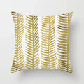 Axyaa Rose Gold Pink Palm Pillowcase 45x45cm Tropical Plants Cushion Cover