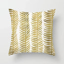 Axyaa Rose Gold Pink Palm Pillowcase 45x45cm Tropical Plants Cushion Cover