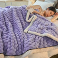 Axyaa Coral Velvet Sofa Blanket Farley
