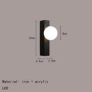 Axyaa Modern White Glass Metal Wall Light for Bedroom, Stairs, Restaurant Sconce