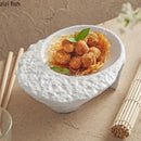 Axya Rock Texture Ceramic Dinner Plate Set