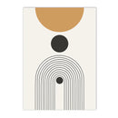 Modern Abstract Line Canvas Print by Axyaa - Boho Minimalist Nordic Wall Art