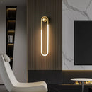 Axyaa Minimalist U-shaped Wall Lamp for Study Living Room Bedroom Background
