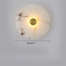 Axyaa LED Alabaster Wall Lamp Indoor Decor for Corridor, Bedroom, and Bedside
