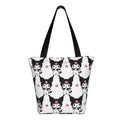 Axyaa Hello Kitty Tote Bag: Cute Kawaii Cartoon Top Handle Zipper Bag for Women