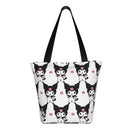 Axyaa Hello Kitty Tote Bag: Cute Kawaii Cartoon Top Handle Zipper Bag for Women