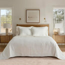 Axyaa Cotton Coverlet Set Full Queen Size 3-Piece Matelassé Quilt Set