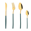 Axyaa Stainless Steel Cutlery Set - Fork Spoon Knife Dinnerware Flatware