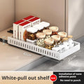 Axyaa Pot Lid Storage Rack: Under Cabinet Sliding Organizer for Pots, Pans, and Dishes