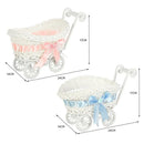 Axyaa Hand-Woven Small Cart: Creative Storage Basket for Home, Wedding & Gifts