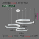 Modern LED Ring Chandelier for Dining and Living Room, Nordic Home Decor by Axyaa