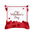 Red Geometric Pillow Case 45x45cm for Sofa, Car, Home Decor - Axyaa