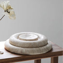 Axya Marble Tray: Elegant Dining & Storage Plate for Home Decoration
