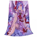 Axyaa Remilia Scarlet Touhou Project Flannel Throw Blanket Soft Warm Bedspreads