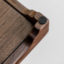 Axyaa Walnut Wood Tea Tray Small Kung Fu Tea Set Wood Partitioned Plate