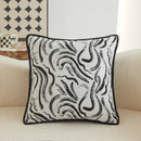 Axyaa Geometric Chenille Throw Pillowcase for Home and Sofa Décor, 45X45 Size