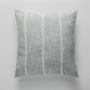 Axyaa Striped Embroidered Cushion Cover Brown Grey Cotton Linen 45x45cm 60x60cm