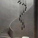 Axyaa Staircase Chandeliers Hanging Light Modern LED Pendant Lamps Indoor Living Room Lighting