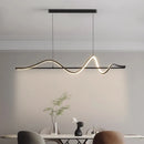 Axyaa Modern Minimalist LED Pendant Chandelier for Dining Room, Kitchen, Bar - Indoor Ceiling Lighting