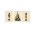 Nutcracker Pastel Christmas Prints by Axyaa - Vintage Canvas Wall Art