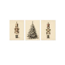 Nutcracker Pastel Christmas Prints by Axyaa - Vintage Canvas Wall Art