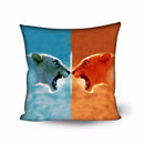 Axyaa Animal Print Cushion Cover - Stylish Polyester Throw Pillow for Home Decor