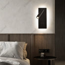 Axyaa Rotatable LED Wall Lamp, Rechargeable Bedside Reading Light for Bedroom, Living Room