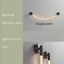 Axyaa Music Note Art Linear Wall Light - Minimalist Bedroom Bar Decor
