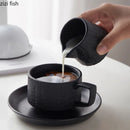 Axyaa Rock Texture Ceramic Gravy Boat Set for Restaurant Specialties & Milk Cups