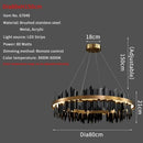 Axyaa Modern Circular Pendant Light for Stylish Living Room and Dining Room