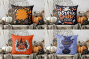 Axyaa Magic Element Pattern Halloween Theme Cushion Cover for Sofa Bedroom Car