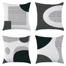 Axyaa Geometric Pattern Pillow Covers - Modern Stylish Cushion Cover for Sofa, Bedroom, Car