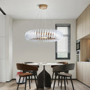 Axyaa Modern Acrylic Chandeliers LED Pendant Lights for Living Dining Room