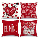 Axyaa Love Bottle Pattern Pillowcase for Home Sofa Decor