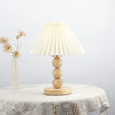 Axyaa Modern Wooden Desk Lamp LED Table Lighting for Bedroom Night Reading
