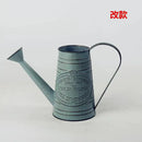 Axyaa Metal Flower Vase Galvanized Finish Rustic Flower Jug for Indoor and Outdoor Decor