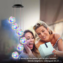 Axyaa Solar Rose Laser Ball Wind Chime Light: Color-Changing Outdoor Garden Lamp