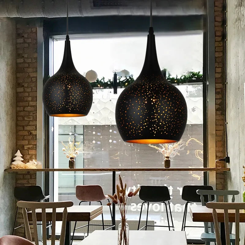 Nordic LED Pendant Light Industrial Retro Chandelier by Axyaa