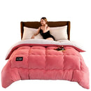 Axyaa Super Warm Lamb Wool Quilt - Winter Double-sided Velvet Blanket