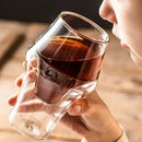 Axya Double-layer Glass Cup Set Clear Mug Anti-scalding Espresso Tea Wine