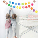 Axyaa Colored Polka Dots Baby Wall Decals - Creative Vinyl Stickers for Nursery Room