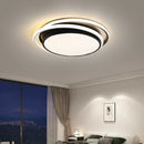 Axyaa LED Ceiling Lamp: Modern Black Gold Chandelier for Home Decor & Bedroom Lighting