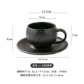 Axyaa Stone Ceramic Latte Mug Flower Decor Drinkware