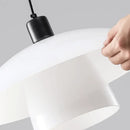 Axyaa LED Chandelier: Modern Flying Saucer Pendant Lamp for Dining, Study, Hotel, Bar